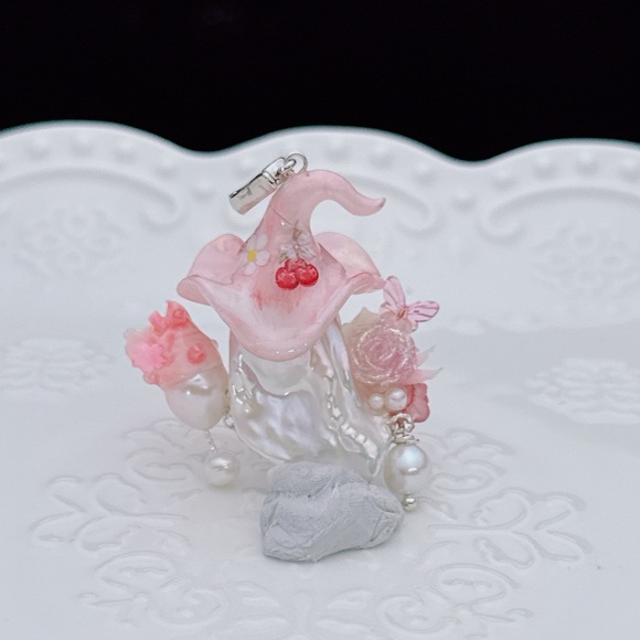 1016 New Handmade Flame Ball Pearl One of a kind Detachable Pendants - Picture 12 of 16